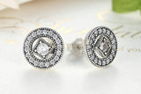 [sterling silver stud earrings] - [mary&william]